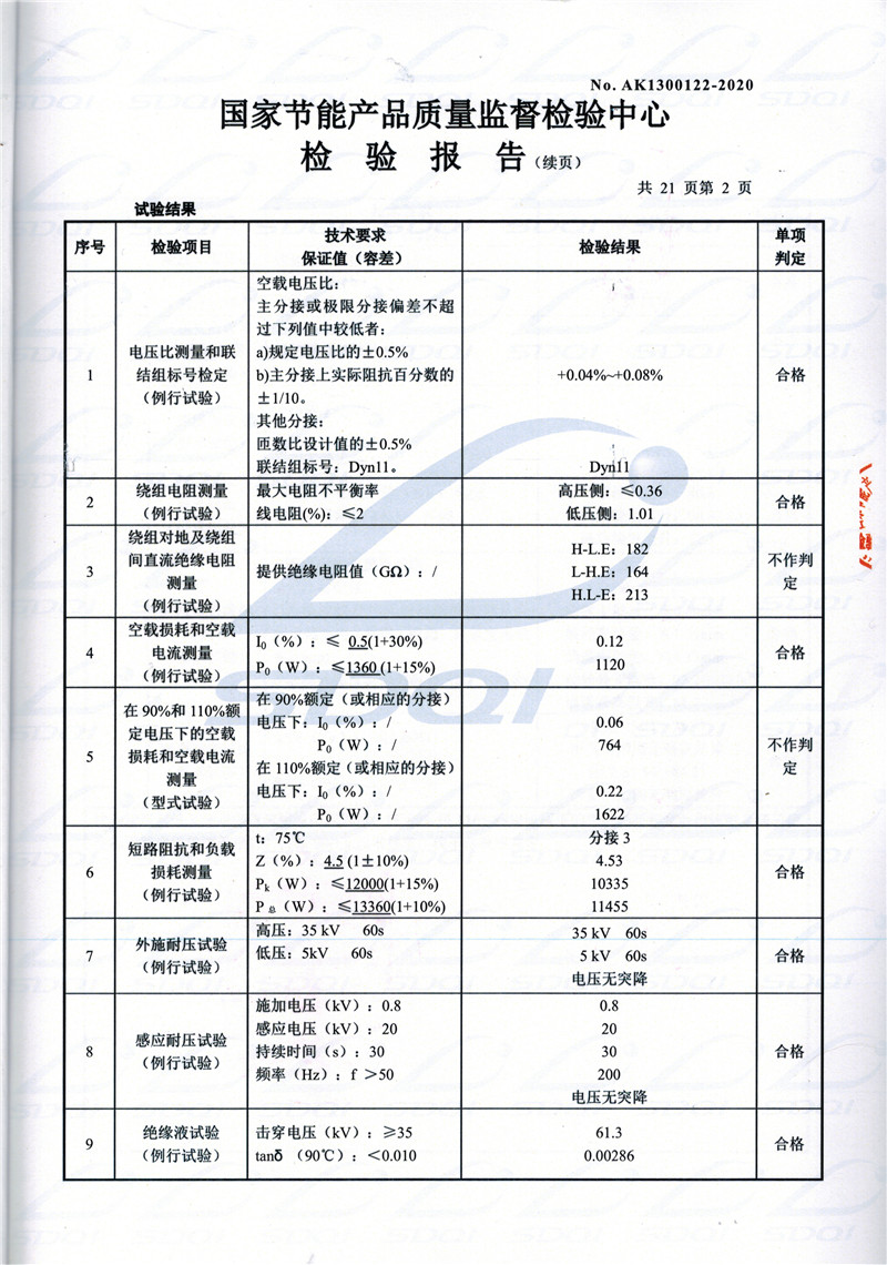 高低压试验报告-S11-1250禹会禹会禹会油浸式变压器-2.jpg